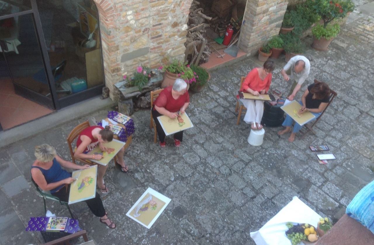 Painting Lesson Podere Consalvo